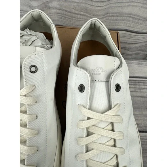 GOOD MAN BRAND LEGACY LO TOP ITALIAN LEATHER SNEAKERS NATURAL MEN'S SIZE 15 - Picture 5 of 10